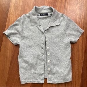 Brandy melville grey button up